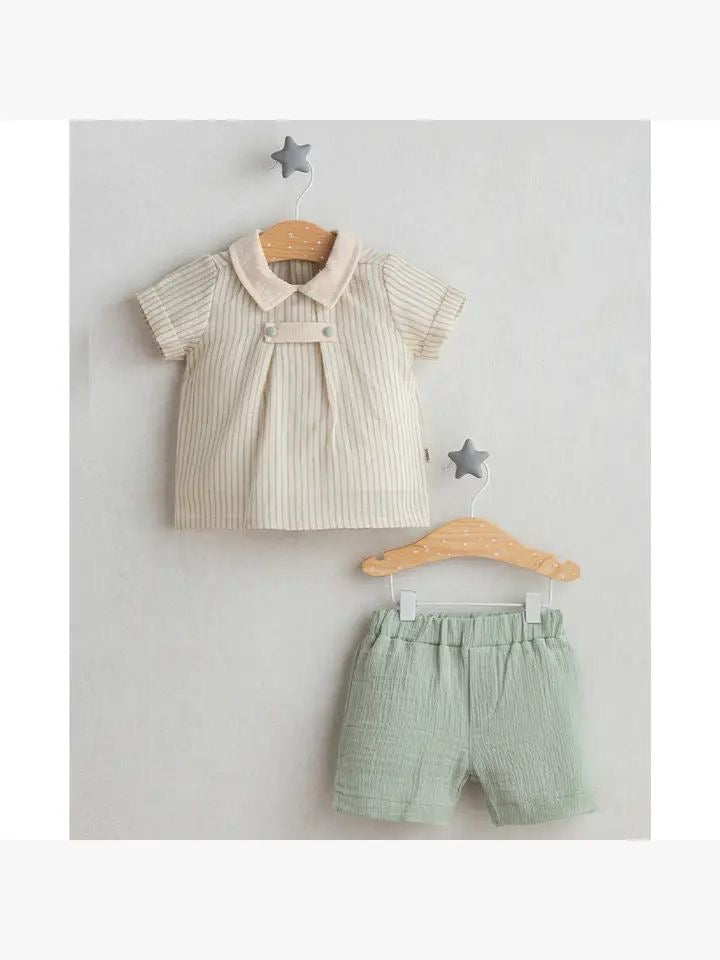 Theo Natural Muslin set