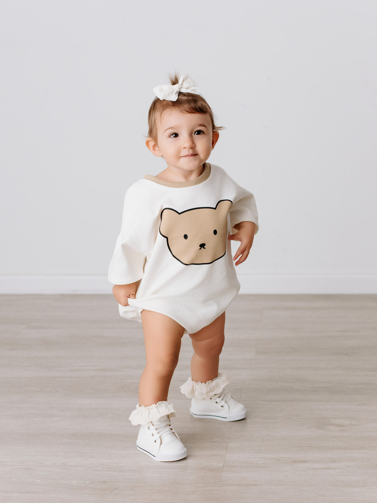Teddy Snuggle Sweat Romper