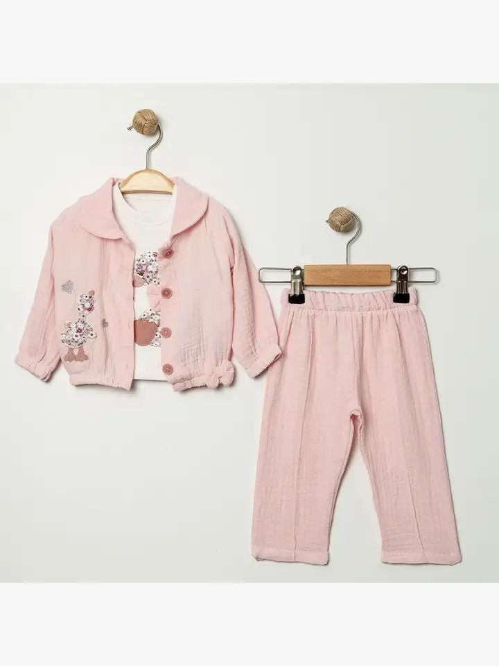 Willow Blossom 3-Piece Muslin Set
