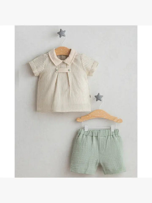 Theo Natural Muslin set