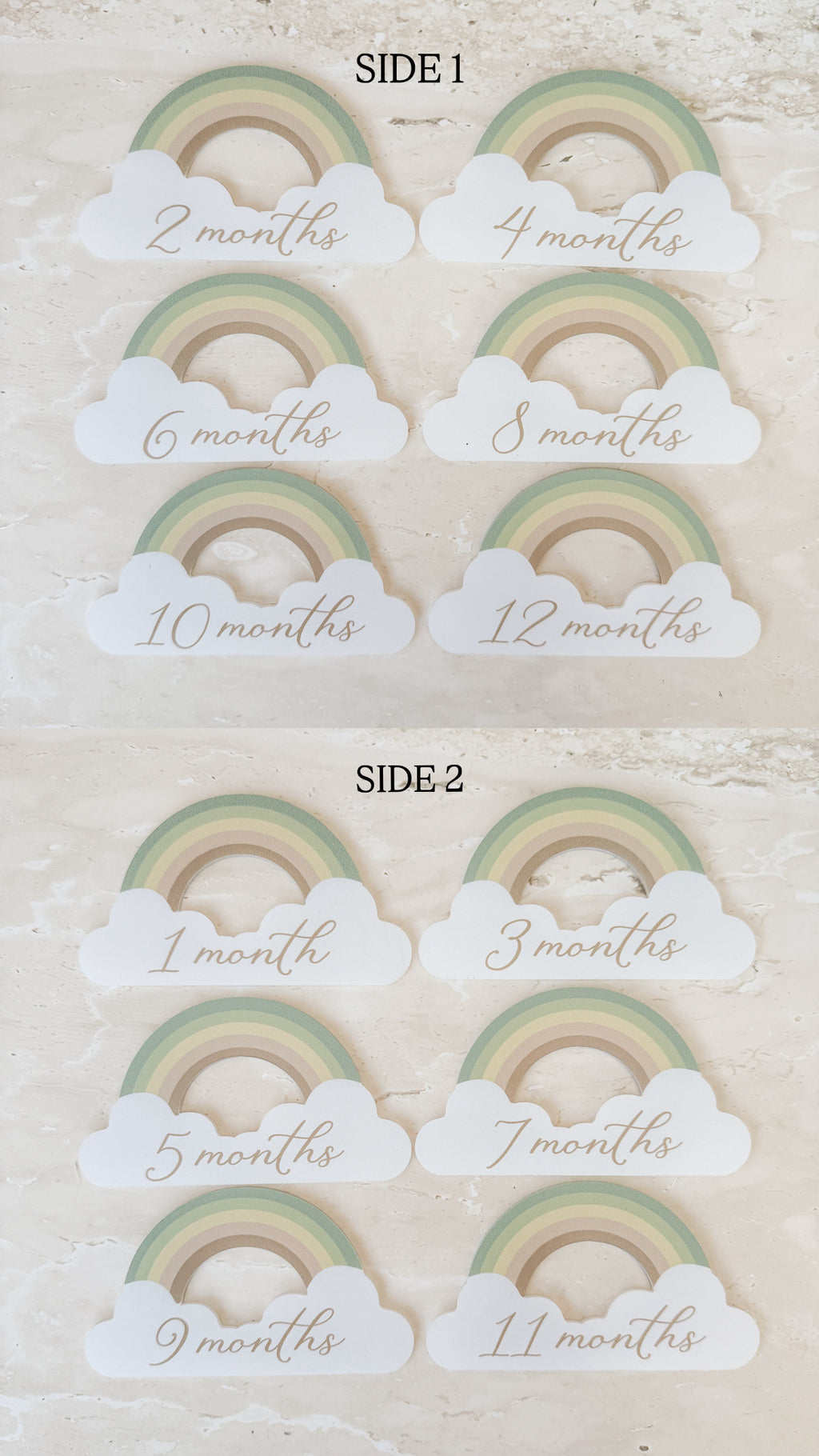 Rainbow Baby Milestone Collection