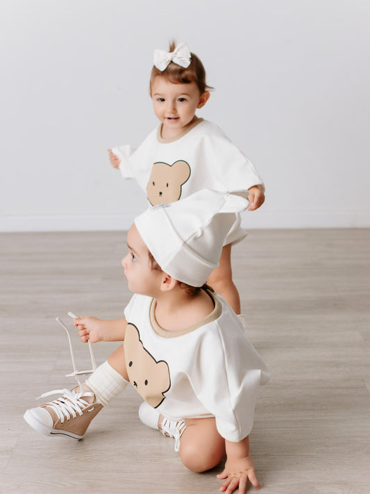 Teddy Snuggle Sweat Romper