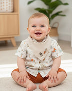 City Muslin Set – 3-Piece Organic Muslin Baby Outfit