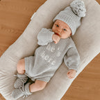 Mini Knit Booties - Powder Blue