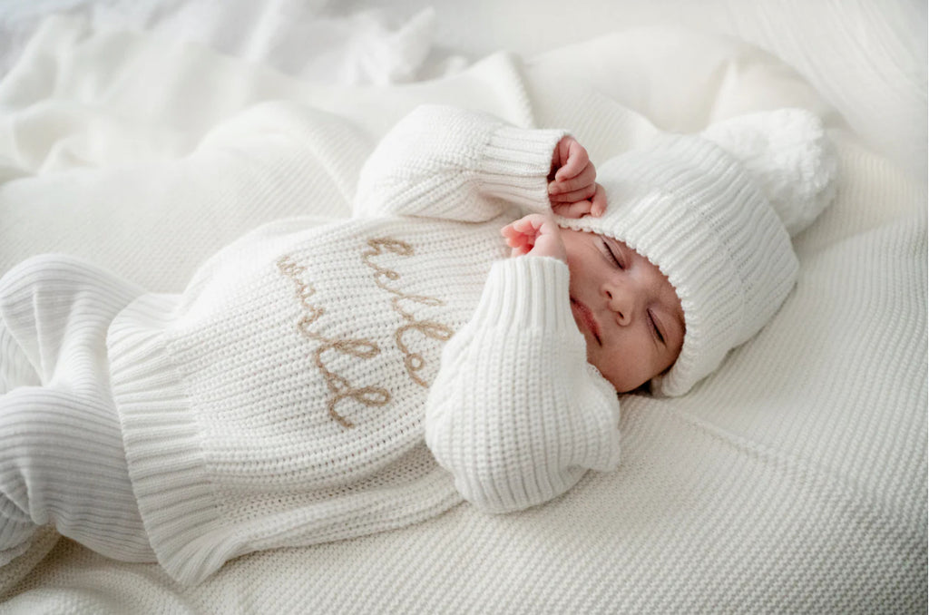 'Hello World' Mini Knit Sweater