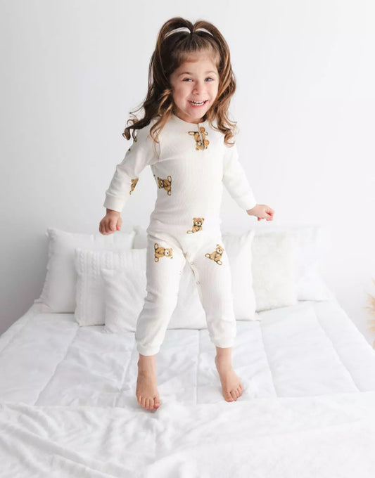 Bear Hug Ribbed Playsuit