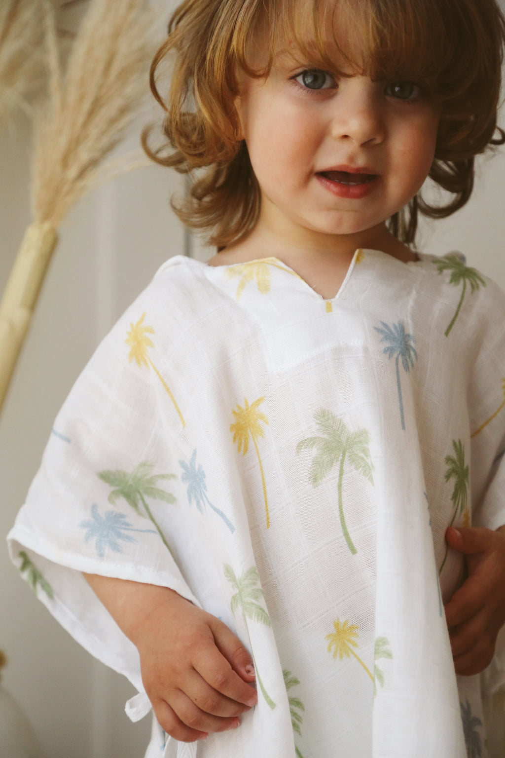 The Palms Muslin Poncho