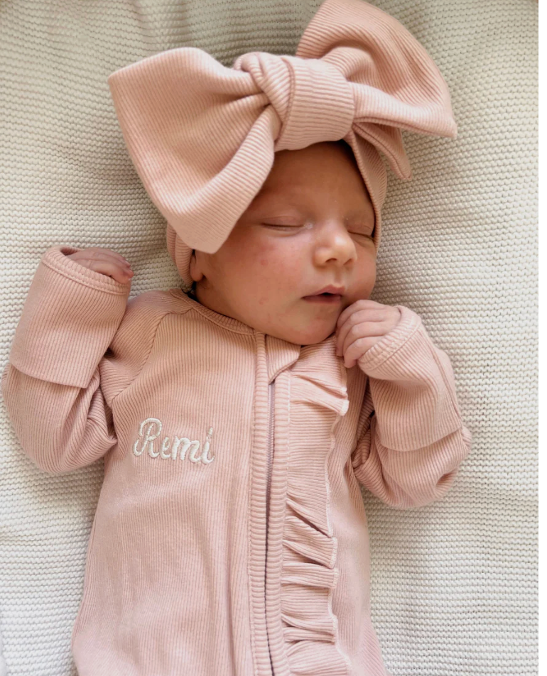 Cotton Topknot - Dusty Pink