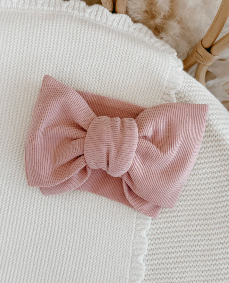 Cotton Topknot - Dusty Pink
